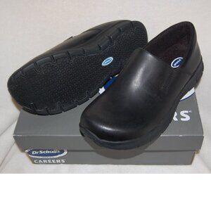 NEW Dr. Scholl's Jessica Leather Advanced Comfort Black Work Shoes Size 8 Wide